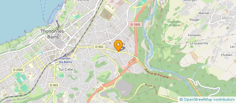 localisation de l'entreprise EMYLYSS à THONON-LES-BAINS
