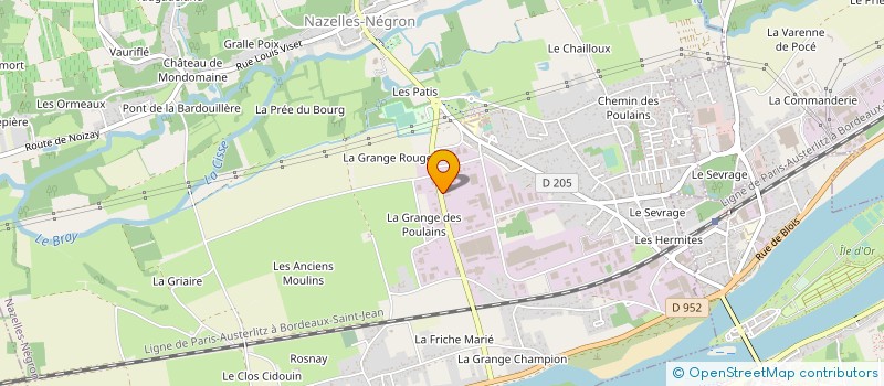 localisation de l'entreprise EMYS  NAZELLES-NEGRON