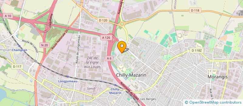 localisation de l'entreprise EMYSI à CHILLY-MAZARIN