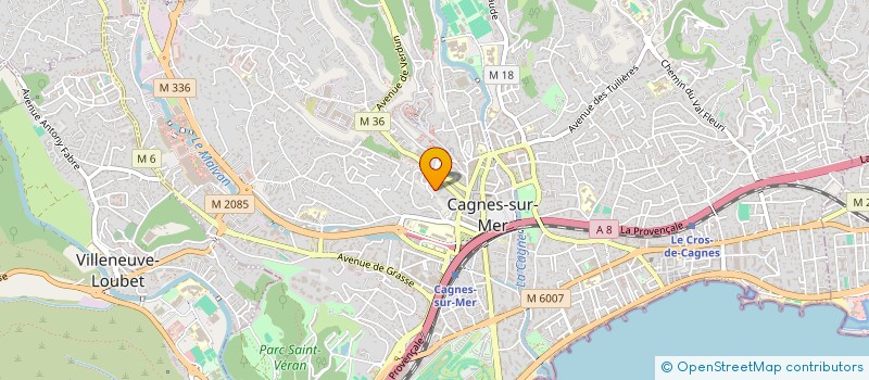 localisation de l'entreprise EMYSPHERE à CAGNES-SUR-MER