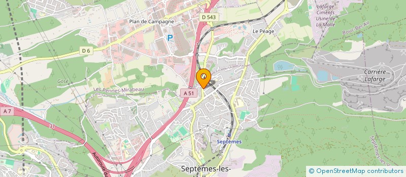 localisation de l'entreprise EMZF TRANSPORTS à SEPTEMES-LES-VALLONS