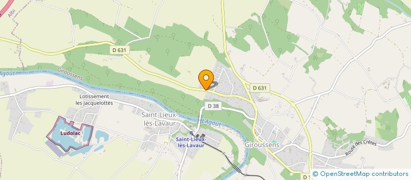 localisation de l'entreprise EN 4 DIMENSIONS  GIROUSSENS