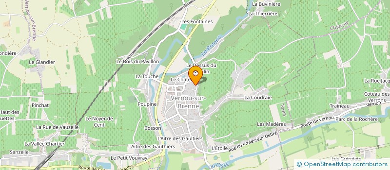 localisation de l'entreprise EN AC'CORPS  VERNOU-SUR-BRENNE
