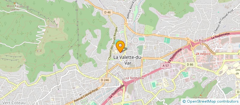 localisation de l'entreprise EN ACTION POUR LA VALETTE DU VAR  LA VALETTE-DU-VAR