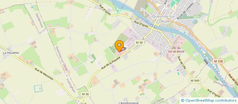 localisation de l'entreprise EN APARTE  QUESNOY-SUR-DEULE