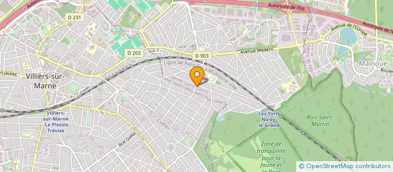 localisation de l'entreprise EN APARTE  NOISY-LE-GRAND
