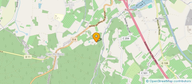 localisation de l'entreprise EN AVANT CONFLUENT  AIGUILLON