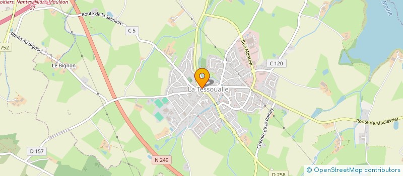 localisation de l'entreprise EN AVANT FOYER DES JEUNES  LA TESSOUALLE