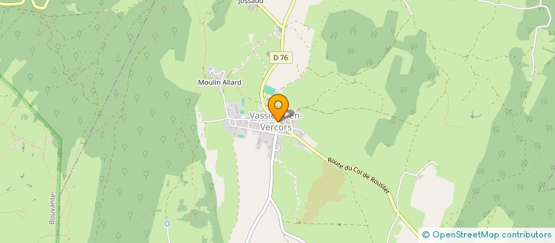 localisation de l'entreprise EN AVANT LES JEUNES VASSIVAINS  VASSIEUX-EN-VERCORS