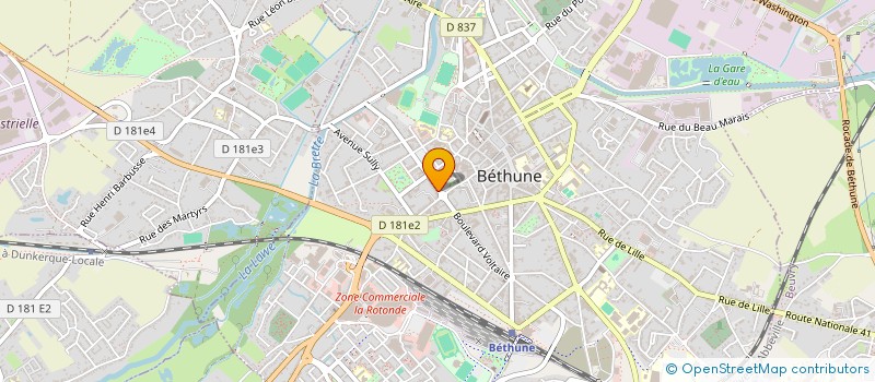 localisation de l'entreprise EN AVANT TOUTE 2020 à BETHUNE