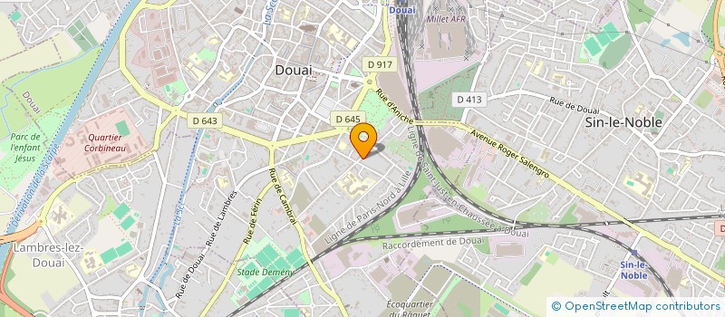 localisation de l'entreprise EN AVANT TOUTES à DOUAI