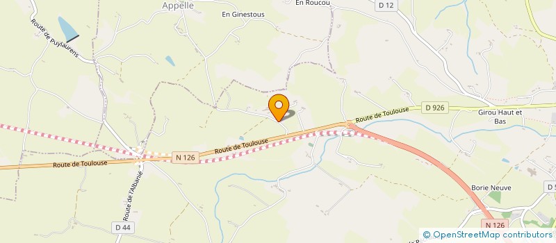 localisation de l'entreprise EN BERAL DE SAINT LOUP  PUYLAURENS