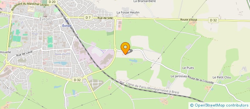 localisation de l'entreprise EN BOUT' PISTE à EVRON