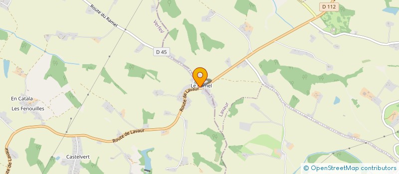 localisation de l'entreprise EN CAHU  VERFEIL