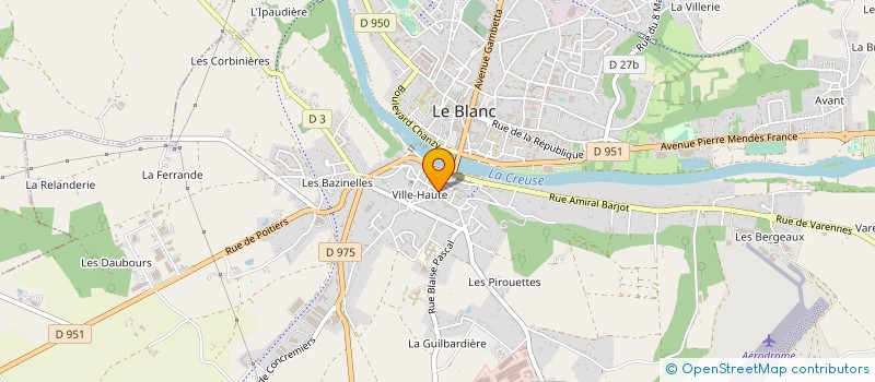 localisation de l'entreprise EN CHANTIER à LE BLANC