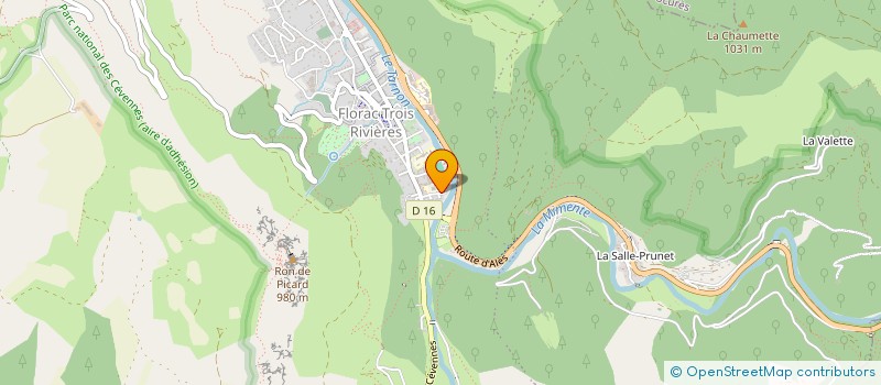 localisation de l'entreprise EN CHEMIN ....  FLORAC TROIS RIVIERES