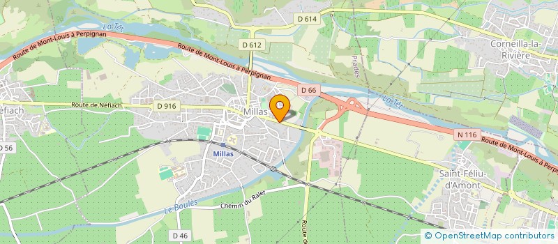 localisation de l'entreprise EN COMMUN 66  MILLAS