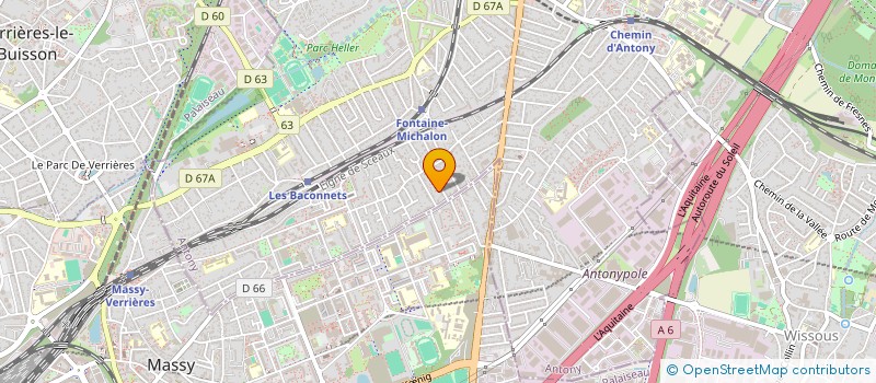 localisation de l'entreprise EN COMPAGNIE D'ARTISTES THEATRE ET TOILES à ANTONY