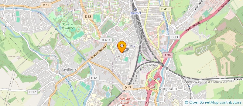 localisation de l'entreprise EN COMPAGNIE DE LEROY à BELFORT