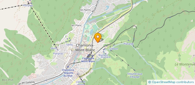 localisation de l'entreprise EN COMPAGNIE DE SOI - LA COMPAGNIE ARTISTIQUE DU MONT BLANC  CHAMONIX-MONT-BLANC