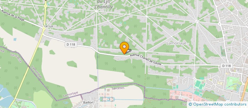 localisation de l'entreprise EN CONFIANCE.  CHANTILLY