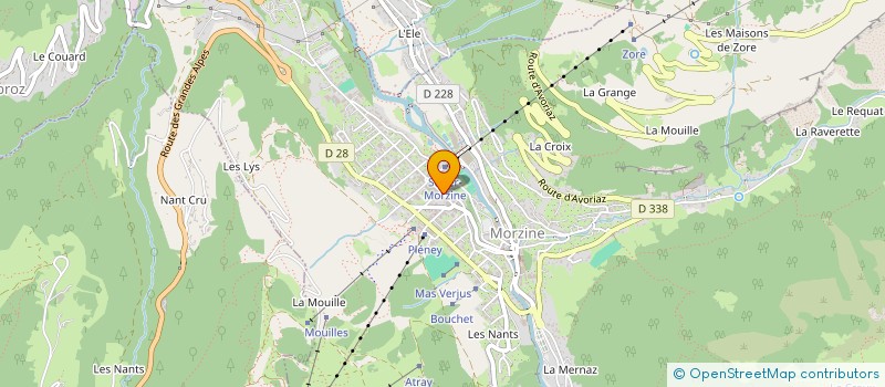 localisation de l'entreprise EN CORPS  MORZINE