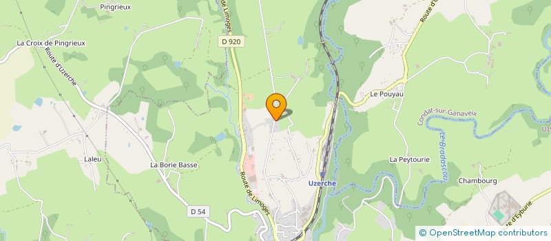 localisation de l'entreprise EN CORPS  TULLE