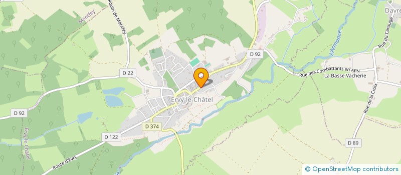 localisation de l'entreprise EN CORPS - UN MOT à ERVY-LE-CHATEL