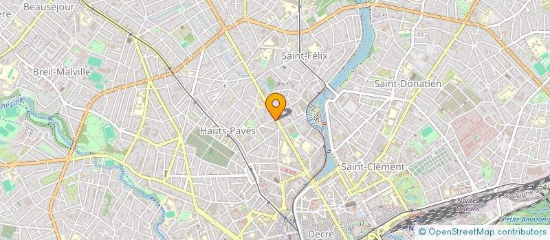 localisation de l'entreprise EN COULISSE à NANTES