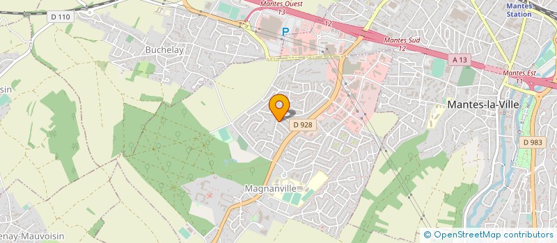 localisation de l'entreprise EN-COURS  MAGNANVILLE