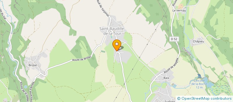 localisation de l'entreprise EN'@CTION  SAINT-BAUDILLE-DE-LA-TOUR