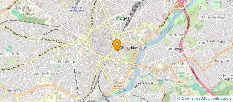 localisation de l'entreprise EN DANSE à LIMOGES