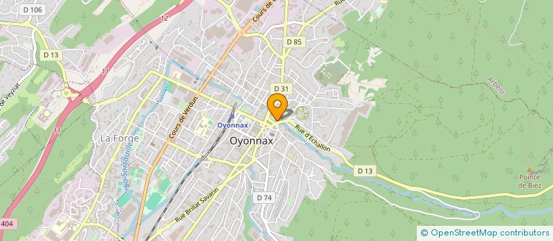 localisation de l'entreprise EN DEHORS DU CADRE à OYONNAX