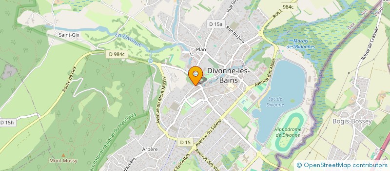 localisation de l'entreprise EN DIRECT DE MA FERME à DIVONNE-LES-BAINS