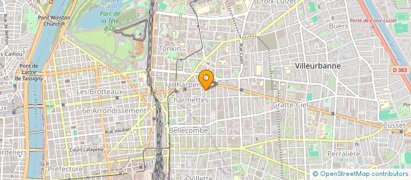 localisation de l'entreprise EN EQUILIBRE  VILLEURBANNE