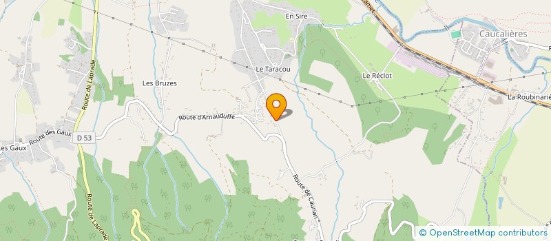 localisation de l'entreprise EN FABRE  LABRUGUIERE