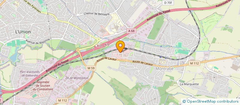 localisation de l'entreprise EN FACE  MONTRABE