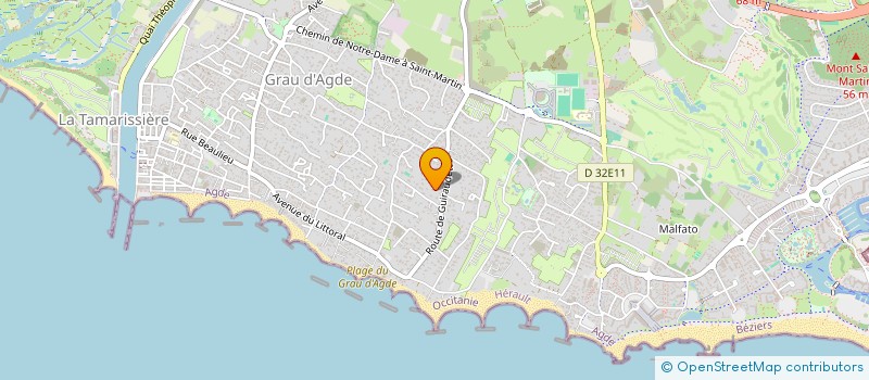 localisation de l'entreprise EN FAMILLE  AGDE