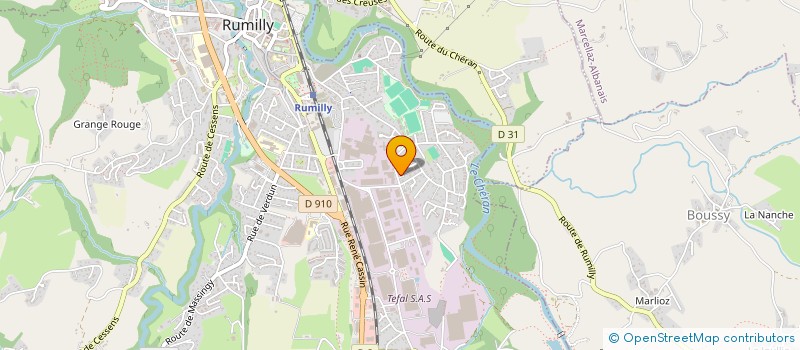 localisation de l'entreprise EN FAMILLE  RUMILLY