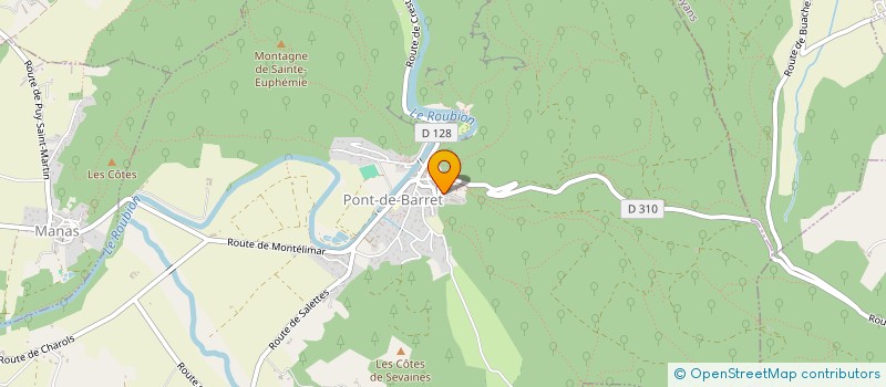 localisation de l'entreprise EN FORME  PONT-DE-BARRET