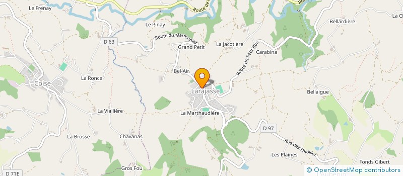 localisation de l'entreprise EN GEL à LARAJASSE