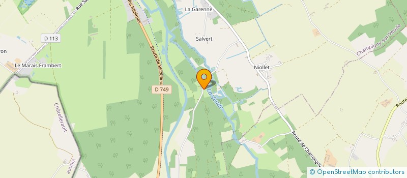 localisation de l'entreprise EN HARMONIE AVEC MON CHIEN  CHAMPIGNY-SUR-VEUDE