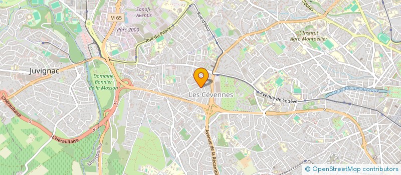 localisation de l'entreprise EN HAUT DE L'AFFICHE à MONTPELLIER