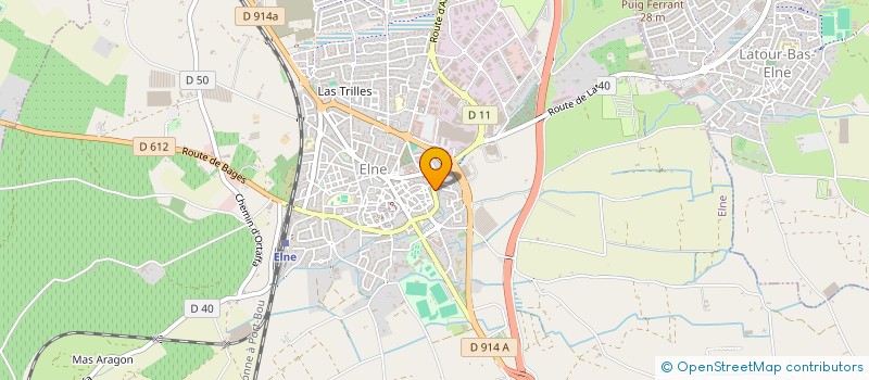 localisation de l'entreprise EN HAUT DE LA RUE  ELNE