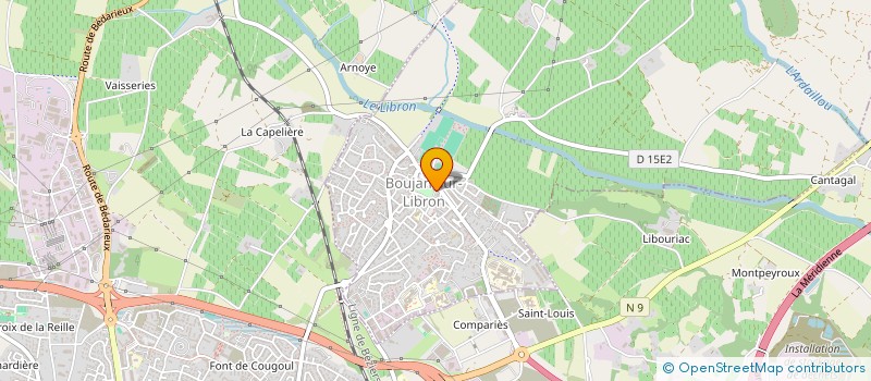 localisation de l'entreprise EN HAUT DE LA TOILE  BOUJAN-SUR-LIBRON