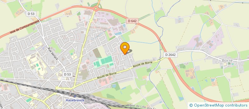 localisation de l'entreprise EN IMMOBILIERE  HAZEBROUCK