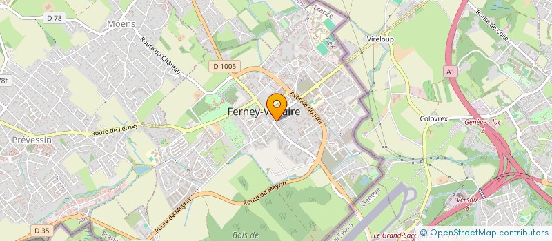 localisation de l'entreprise EN-JEUX à FERNEY-VOLTAIRE