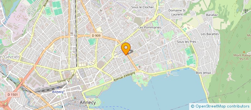 localisation de l'entreprise EN'JEUX COMMUNS 74 à ANNECY