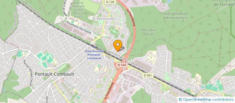 localisation de l'entreprise EN'JEUX COMMUNS  EMERAINVILLE