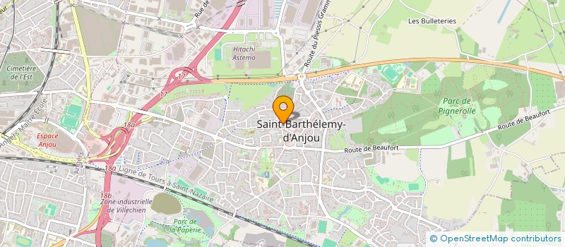 localisation de l'entreprise EN'K'DANSE à SAINT-BARTHELEMY-D'ANJOU